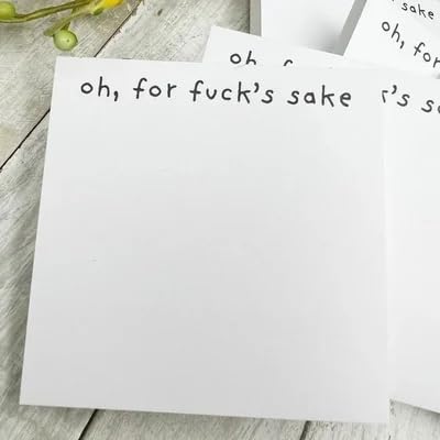 Nota adhesiva divertida, regalo divertido, bloc de notas adhesivas What The Fuck, 3 notas adhesivas divertidas para adultos, divertido accesorio de
