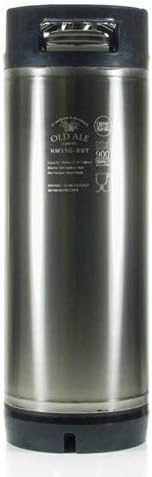 Barril de cerveza casera de 5 galones, nuevo bloqueo de bola, tanque de producto de acero inoxidable (1 paquete) (5 galones)