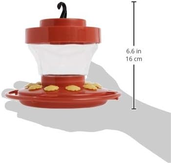 First Nature 993091-546 Alimentador de flores para colibríes, 16 onzas, rojo