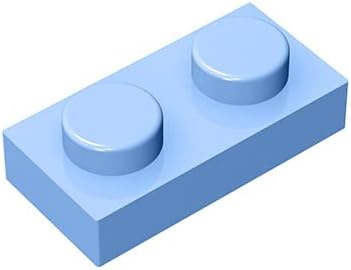 Placa de construcción clásica de 1 x 2, 100 piezas a granel, compatible con piezas y piezas Lego 3023, juego creativo – 100% compatible con todas
