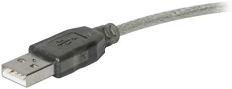C2G 7.5 in Cable Adaptador USB 2.0 Fast Ethernet, color plateado