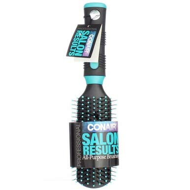 Conair Professional Salon Results – Cepillo multiusos para el cabello con cerdas de nailon, los colores pueden variar 1 unidad (paquete de 4)