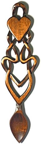 Cuchara tradicional celta de amor, grabado gratuito de nombres y fecha