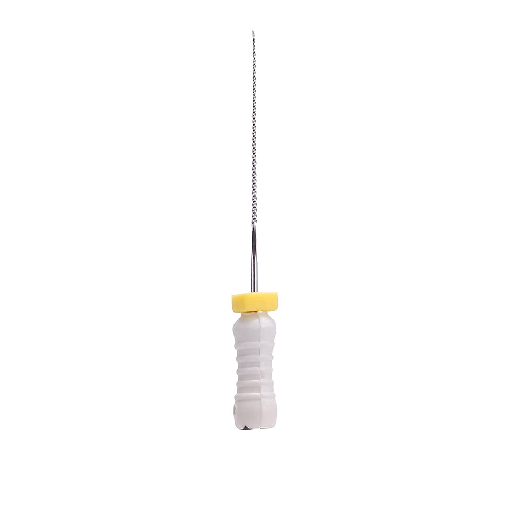 K Files – Limpiador de conducto radicular dental de 0.984 in, 6 unidades para tratamiento endodóntico (#45-80)