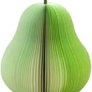 Bloc de notas de 130 hojas de papel 3D coloridas formas de frutas notas postales bloc de notas autoadhesivas para decoración de mesa (pera verde) Bloc de notas de 130 hojas de papel 3D coloridas formas de frutas notas postales bloc de notas autoadhesivas para decoración de mesa (pera verde)