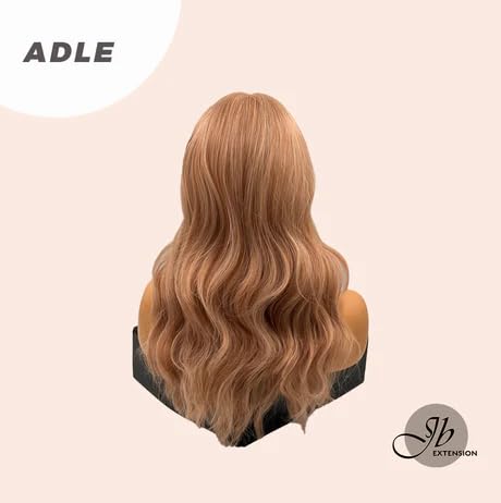 ADLE – Peluca de encaje frontal para mujer, pelucas sintéticas naturales para uso diario (pelucas de cabello natural)