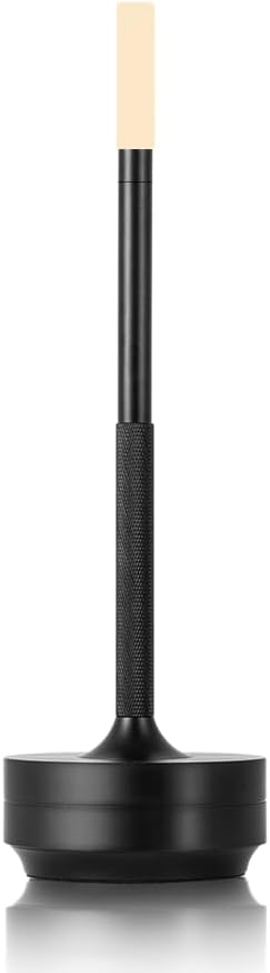 Lámpara de escritorio portátil de metal, lámpara de mesa LED inalámbrica, lámpara recargable de control táctil de 3 colores, lámpara de escritorio