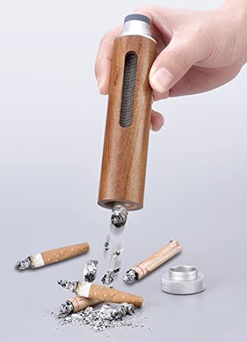 Anti ceniza tubo humo la cubierta del cigarrillo portátil cenicero tapa al aire libre conducción viaje cigarrillo titular