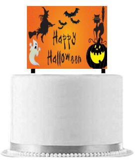 Pancarta decorativa para tarta de Halloween