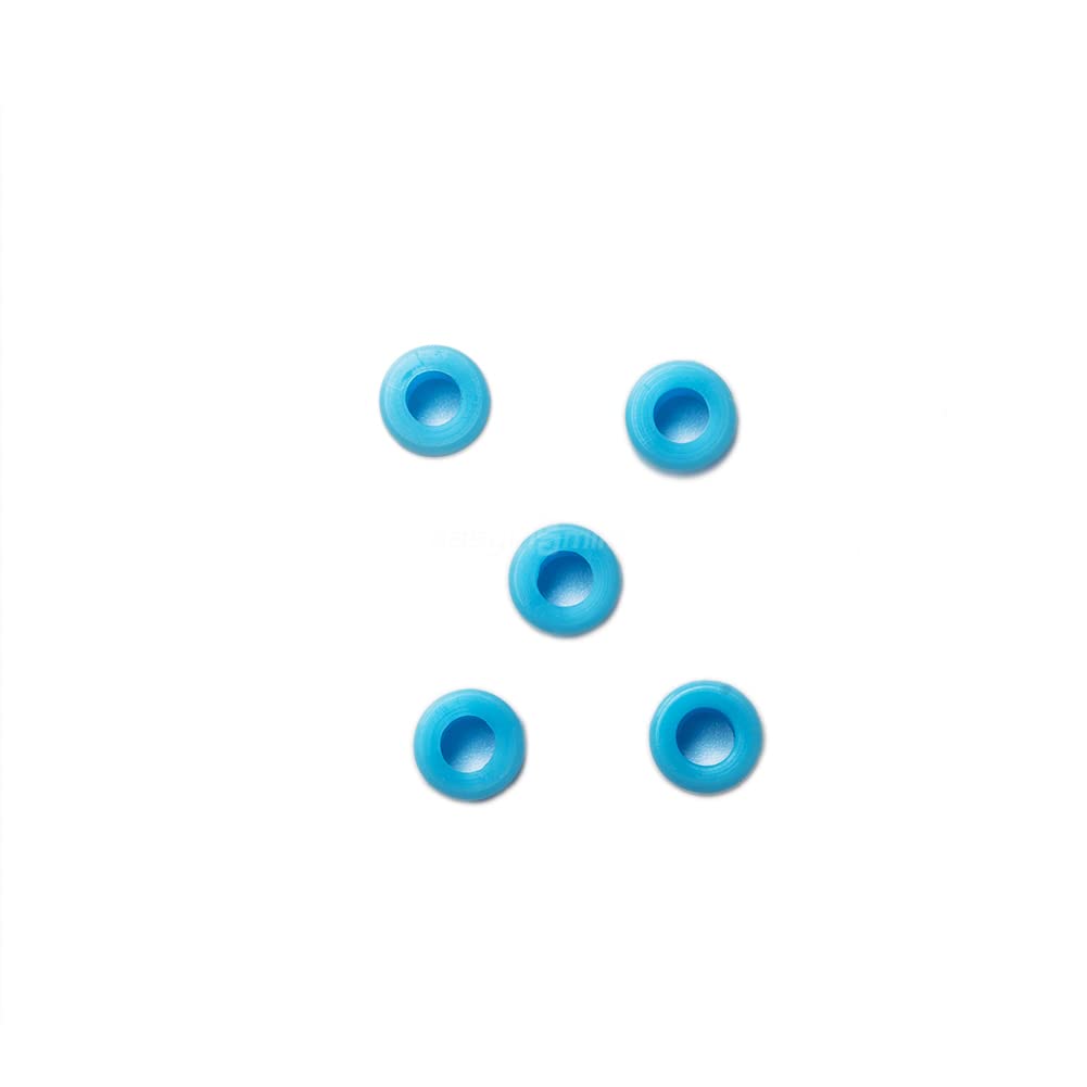 Banda de anillo de silicona dental con código de color para instrumento de silicona autoclave 8 opciones de color (pequeño, azul cielo)
