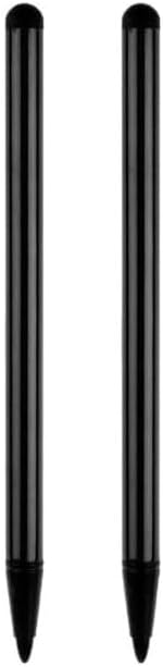 2 lápices capacitivos negros para pantallas táctiles, lápiz capacitivo, pantalla táctil capacitiva, compatible con iPad, Samsung Galaxy, accesorios