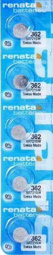Batería de reloj 362 – Tira de 5 baterías