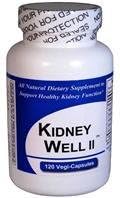 Kidney Well II (120 cápsulas), paquete de 2, espectro completo, mezcla concentrada de extracto de hierbas, suplemento dietético totalmente natural