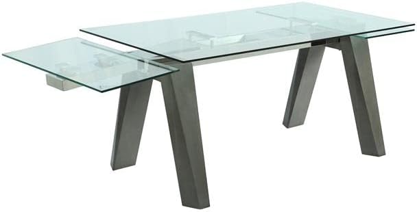 MILAN Esmeralda – Juego de comedor de chapa de nogal de 5 piezas con sillas de 2 tonos grismadera