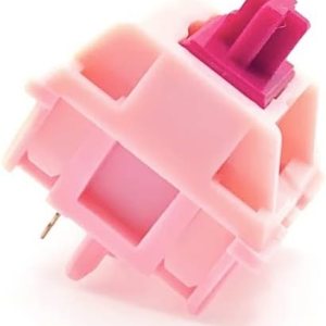 KTT Darling Interruptores extendidos POM Stem Rosa 5Pin 1.59 oz Interruptor lineal para teclado mecánico de juegos personalizado (Tamaño  30 piezas) KTT Darling Interruptores extendidos POM Stem Rosa 5Pin 1.59 oz Interruptor lineal para teclado mecánico de juegos personalizado (Tamaño  30 piezas)