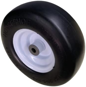 N12 2 nuevos neumáticos HORSESHOE 11×4.00-5 lisos sin plano con borde de acero para cortacésped de giro cero Gardon Tractor – cubo 3-5 pulgadas con