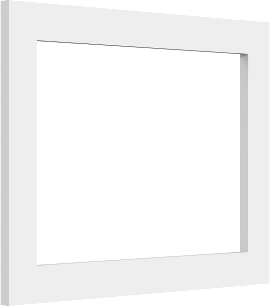 Ekena Millwork Panel de pared decorativo Prescott de 16 pulgadas de ancho x 12 pulgadas de alto x 38 pulgadas de alto (dos piezas)