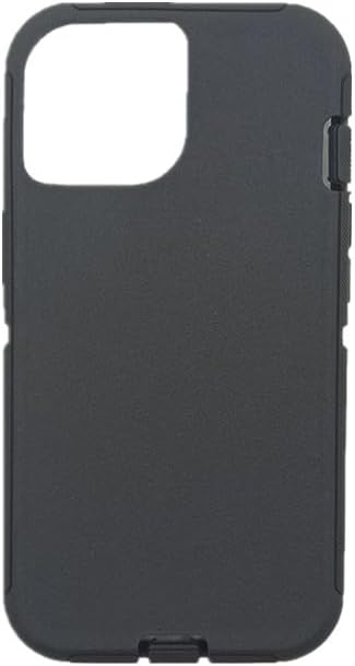 Funda externa de repuesto TPE compatible con Otterbox Defender Series para iPhone 13, color negro