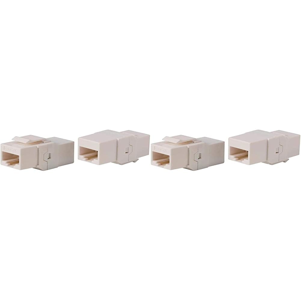 Monoprice Acoplador en línea Keystone Cat6A UTP RJ45-RJ45 (paquete de 2)