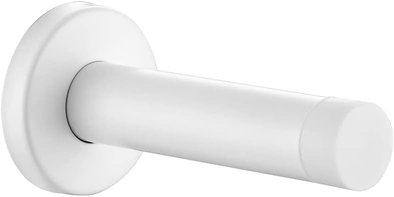 JQK Tope de puerta blanco, acero inoxidable 304 espesar 0.039 in amortiguador de sonido tope de puerta parachoques pared protetor, DSB5-WH