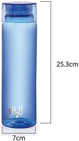Cello H2O – Botella irrompible, 1 litro, juego de 3, surtido