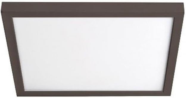 WAC Lighting, Cuadrado 11in LED Energy Star Montaje empotrado 3500K en bronce