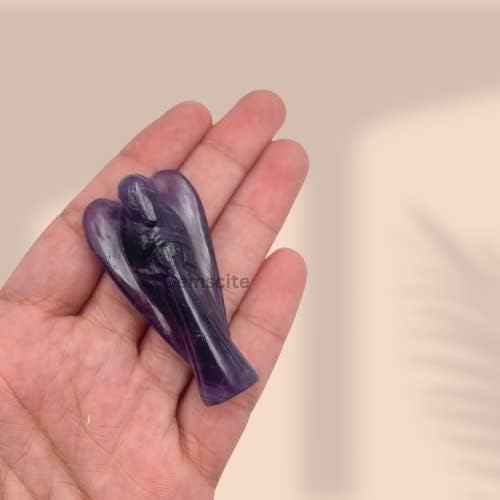Amatista ángel guardián de cristal curativo Feng Shui regalo de reiki energía psíquica meditación salud, riqueza, suerte, deflector metafísico,