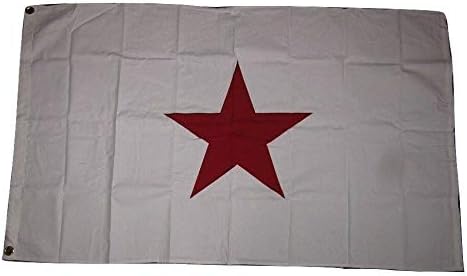 Premium 3×5 Embroidered Georgia Secession Red 100% Cotton Flag 3’x5′ clips
