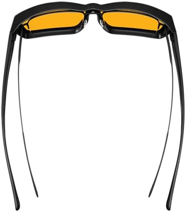 Swanwick Amber fit over blue light blocking glasses. Premium 99% blue blocker glasses fits over prescription glasses.