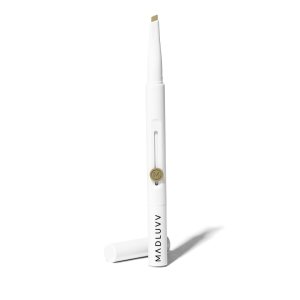 MADLUVV Exacto Lápiz de cejas para cejas impecables, de larga duración, realista con diseño de doble punta con punta de hoja retráctil para detalles MADLUVV Exacto Lápiz de cejas para cejas impecables, de larga duración, realista con diseño de doble punta con punta de hoja retráctil para detalles