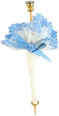 Melody Jane Dollhouse – Paraguas para mujer, diseño en miniatura, 112, accesorio hecho a mano, color azul