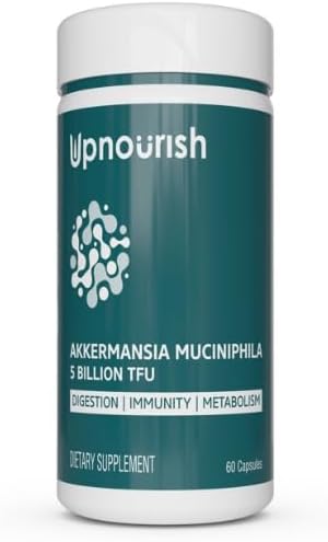 AkkeDigestive Health – Probiótico Akkermansia de 5 mil millones de TFU para reparación intestinal con fugas, GLP-1 e inmunidad, prebióticos y