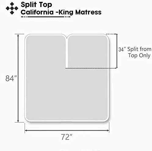 Flex Top Sábanas de tamaño California King para cama de número de sueño (4 piezas)  100% microfibra  18 pulgadas de profundidad  Juego de sábanas de