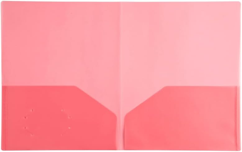 Filexec Carpeta ligera de dos bolsillos, varios colores (50043-3120), paquete de 12