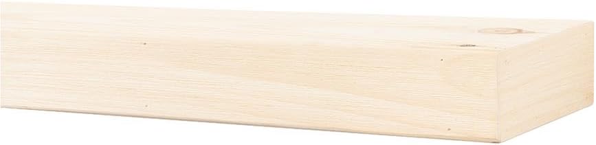 Modern Ember Vara – Estantería de madera flotante provincial de 54 pulgadas  3 pulgadas de altura  variaciones en el grano y el desgaste natural