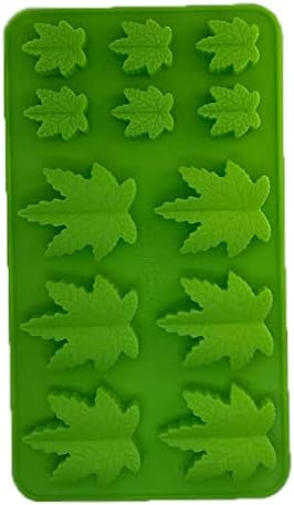 Molde de silicona para hojas, gomitas, para magdalenas, galletas, chocolate, fondant, vegetación, caramelo, polímero, arcilla, cáñamo, 3 moldes