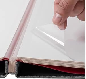 AIOR Álbum de fotos autoadhesivo para álbumes de recortes, 20 páginas para AIOR de 11 x 10.6 pulgadas, álbum de recortes, con 3 tornillos de