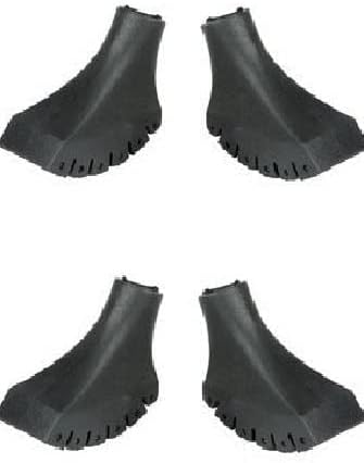 Paquete de puntas de repuesto de goma extra duraderas (pies de repuesto, patas, virolasgorras) para bastones de trekking  Se adapta a todos los