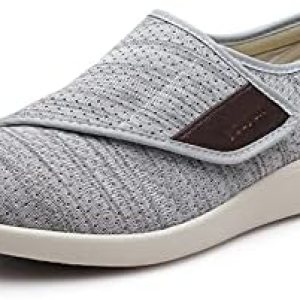 Zapatos para diabéticos para mujer, ancho ancho, con hebilla mágica, para mujeres mayores, cierre ajustable, transpirable, ligero, antideslizante, Zapatos para diabéticos para mujer, ancho ancho, con hebilla mágica, para mujeres mayores, cierre ajustable, transpirable, ligero, antideslizante,