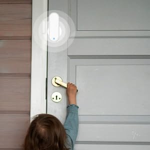 HEIMAN Sensor de puerta WiFi, alarma inteligente de sensor de puerta de ventana, sensor de contacto para seguridad del hogar, detector magnético