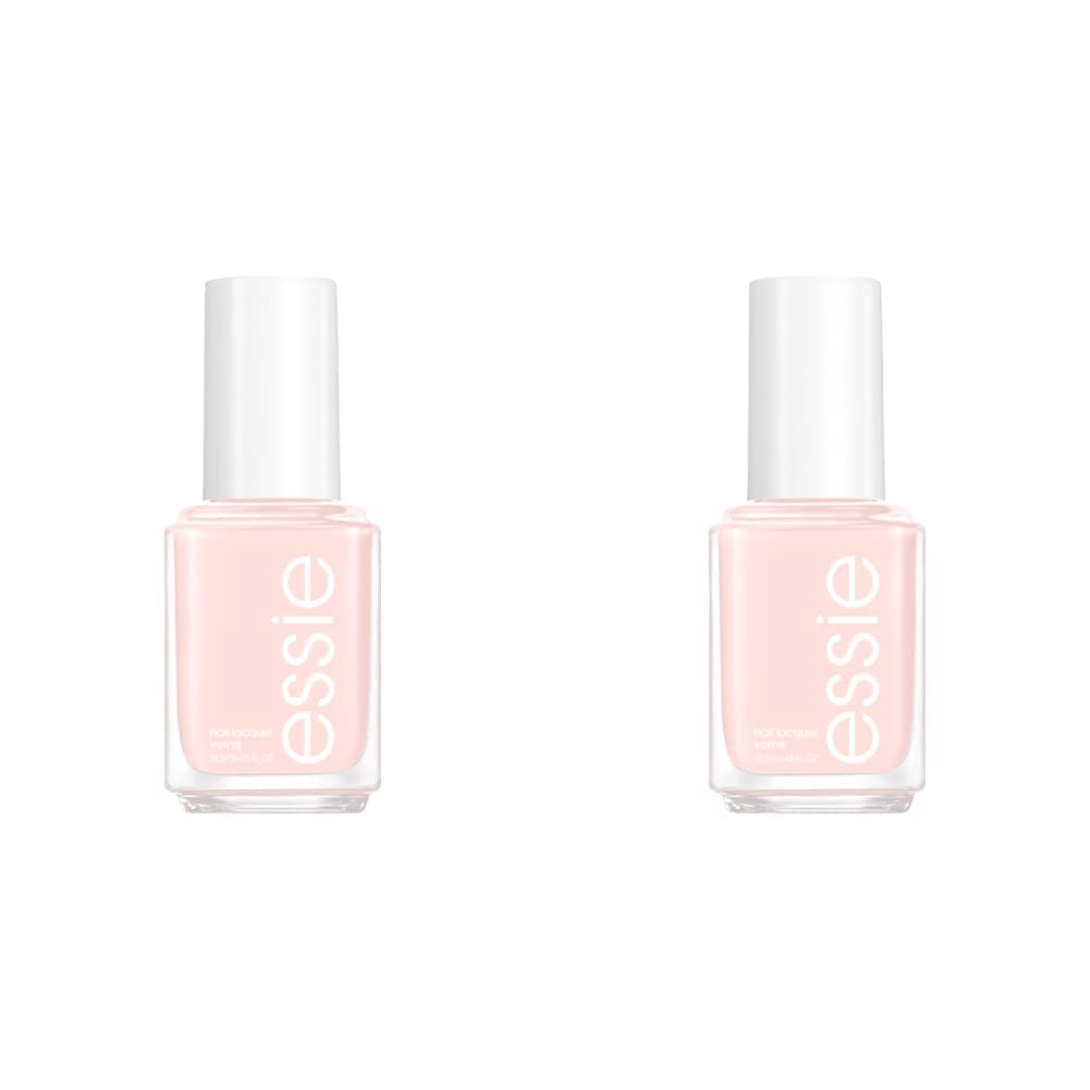 essie Esmalte de uñas, calidad de salón, vegano sin 8 unidades, acabado, Mademoiselle, 0.46 onzas (el embalaje puede variar) rosa transparente