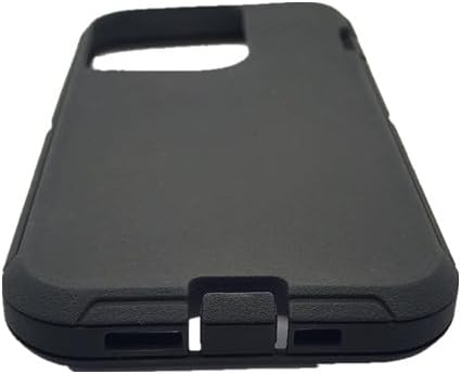 Funda externa de repuesto TPE compatible con Otterbox Defender Series para iPhone 13, color negro