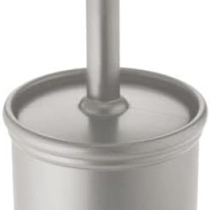 mDesign – Escobilla de inodoro y soporte de plástico para almacenamiento de baño y organización, ahorro de espacio, resistente, limpieza profunda, mDesign – Escobilla de inodoro y soporte de plástico para almacenamiento de baño y organización, ahorro de espacio, resistente, limpieza profunda,