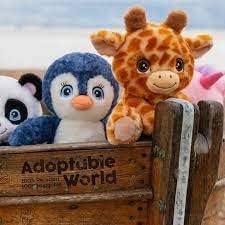 Adoptable World – Peluche ecológico, juguetes suaves 100% reciclados (panda rojo)