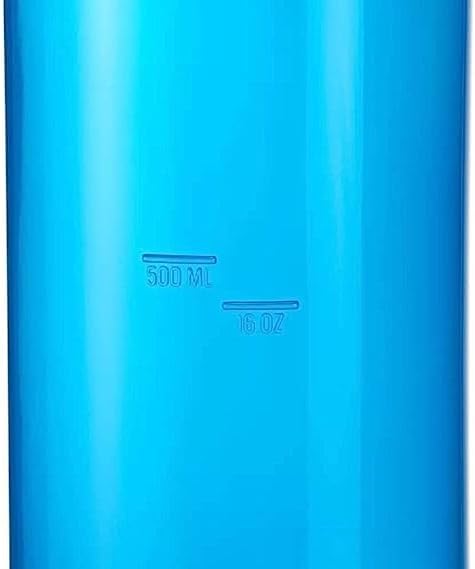 Quechua Botella 25.4 fl oz – Azul con Mosquetón de Plástico Gancho para la Botella