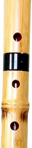 Kocho-ho Marca Shakuhachi (flauta de bambú), 1.6-shaku, borde recto, estilo bambú, 0103 Conjunto de bambú, Tozan wimportación envío
