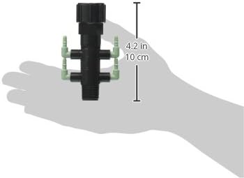 Orbit 67060 Colector adaptador cuádruple de flujo completo, negro (paquete de 2)