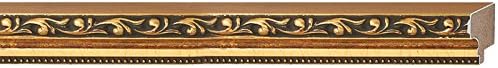 Marco de fotos de madera maciza color negro y dorado de 22 x 19 pulgadas de ancho de 1.125 pulgadas  Profundidad del marco interior de 0.375