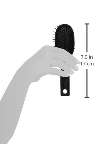 Goody Mini cepillo de pelo con cojín, cepillo ovalado de viaje para todo tipo de cabello, enreda nudos con facilidad sin desgarros ni roturas,