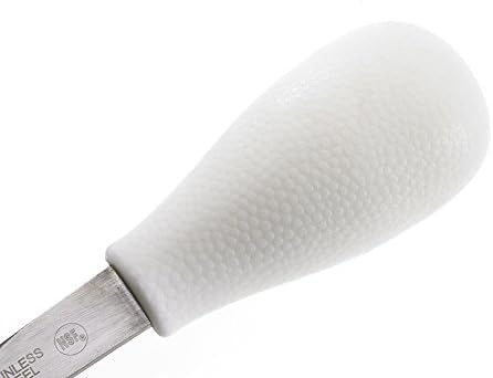 Mercer Culinary Boston Style – Cuchillo de ostras con mango de polietileno, 4 pulgadas, color blanco (paquete de 2)